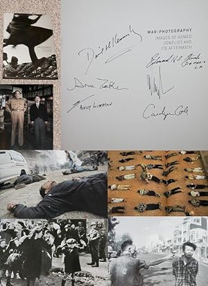 Immagine del venditore per WAR/PHOTOGRAPHY: IMAGES OF ARMED CONFLICT AND ITS AFTERMATH - Rare Fine Copy of The First Hardcover Edition/First Printing: Multi-Signed by Five Photographers And Anne Wilkes Tucker - ONLY SIGNED COPY ONLINE venduto da ModernRare