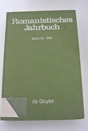 Bild des Verkufers fr Romanistisches Jahrbuch. Band 43 / 1992. zum Verkauf von Antiquariat Bookfarm