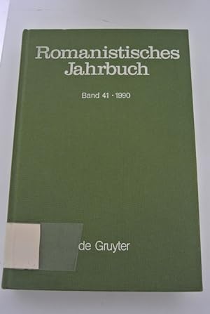 Bild des Verkufers fr Romanistisches Jahrbuch. Band 41 / 1990. zum Verkauf von Antiquariat Bookfarm