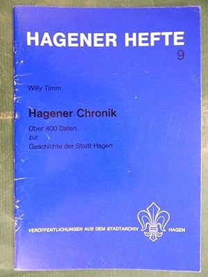 Bild des Verkufers fr Hagener Chronik - Hagener Heft Band/Bd. 9 zum Verkauf von Buchantiquariat Uwe Sticht, Einzelunter.