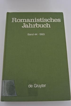 Bild des Verkufers fr Romanistisches Jahrbuch. Band 44 / 1993. zum Verkauf von Antiquariat Bookfarm