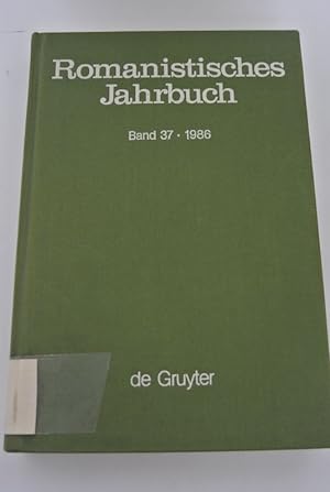 Bild des Verkufers fr Romanistisches Jahrbuch. Band 37 / 1986. zum Verkauf von Antiquariat Bookfarm