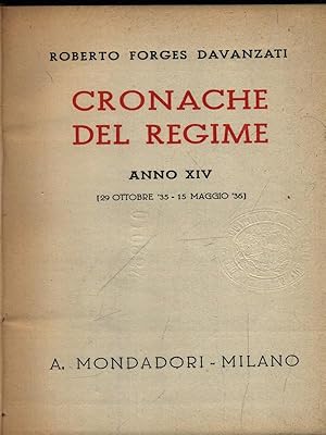 Image du vendeur pour Cronache Del Regime vol. III Anno XIV mis en vente par Miliardi di Parole