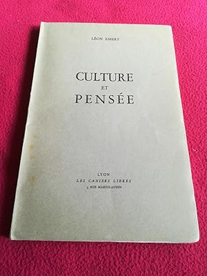 Seller image for CULTURE ET PENSEE for sale by LE BOUQUINISTE