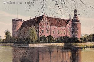 Vidtskofle Slott Skane Castle Sweden Old Postcard