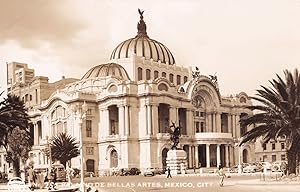 Palacio de las Bellas Artes Mexico Real Photo Postcard