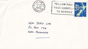 Auckland Hospital New Zealand 1985 Frank Postmark Envelope