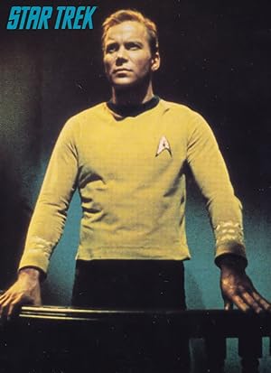 William Shatner Captain Kirk Stands Accused Star Trek Rare Postcard