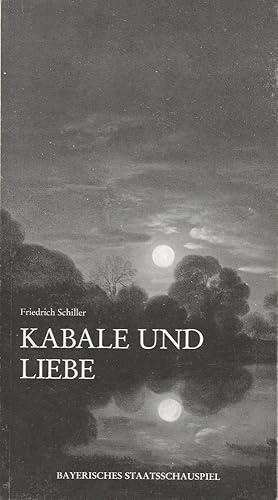 Seller image for Programmheft Kabale und Liebe von Friedrich Schiller Premiere 27. September 1986 Residenztheater Spielzeit 1986 / 87 Heft 1 for sale by Programmhefte24 Schauspiel und Musiktheater der letzten 150 Jahre