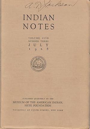 Indian Notes, Vol. V, No. 3 (July 1928)