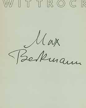 Max Beckmann 1884-1950. Gemalde, Aquarelle, Ausstellung. 29. Oktober bis 23. November 1991. Wolfg...