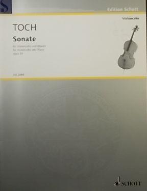 Bild des Verkufers fr Sonate, fur Violoncello und Klavier (Cello Sonata), Op.50, Piano score and part zum Verkauf von Austin Sherlaw-Johnson, Secondhand Music