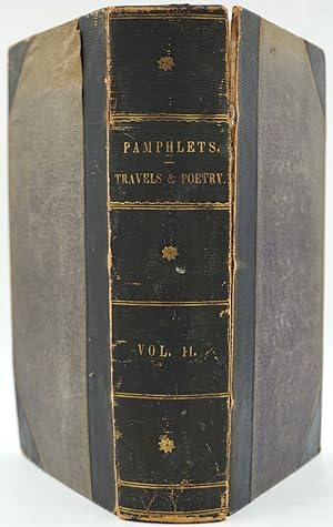 Bild des Verkufers fr Thackeray's 'Sketches in Ireland'; 'The Iris'; and 'Prattsville, an American Poem', in contemporary bound collection of pamphlets entitled 'Pamphlets, Travels and Poetry' zum Verkauf von Antipodean Books, Maps & Prints, ABAA