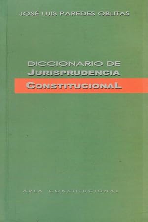 Immagine del venditore per DICCIONARIO DE JURISPRUNDENCIA CONSTITUCIONAL venduto da Asilo del libro