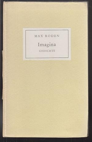 Imagen del vendedor de Imagina. Gedichte. a la venta por Antiquariat Burgverlag