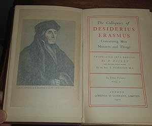 Imagen del vendedor de Colloquies Of Desiderius Erasmus concerning Men Manners and Things a la venta por Lascar Publishing Ltd.