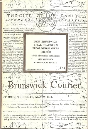 New Brunswick Vital Statistics From Newspapers 1816-1823