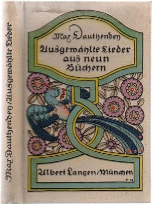 Seller image for Ausgewhlte Lieder aus neun Bchern. 6.-10. Tsd. for sale by Antiquariat Dwal