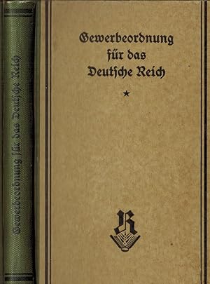 Bild des Verkufers fr Gewerbeordnung fr das Deutsche Reich. Textausgabe mit kurzen Anmerkungen und Sachregister (36., bis Mrz 1923 fortgefhrte Auflage mit den Bestimmungen des Notgesetzes) zum Verkauf von Paderbuch e.Kfm. Inh. Ralf R. Eichmann