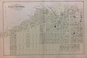 Portion of East New York New Lots, Kings Co. L.I.; Early Beers map of Bushwick Brooklyn!