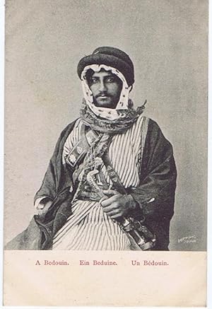 Souvenir Post Card. A Bedouin. Ein Beduine. Un Bédouin. Seriennummer 143.