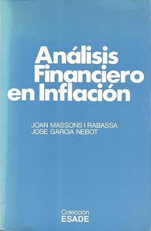 Imagen del vendedor de ANALISIS FINANCIERO EN INFLACION a la venta por Libreria 7 Soles