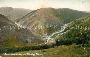 Postkarte Carte Postale 43039547 Dovedale Derbyshire Entrance to Dovedale and Stepping Stones Lan...