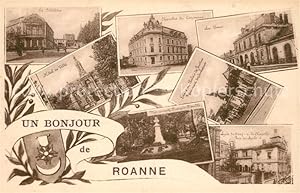 Seller image for Postkarte Carte Postale 13068140 Roanne Loire Theatre Hotel de Ville Chambre de Commerce Place du Palais for sale by Versandhandel Boeger