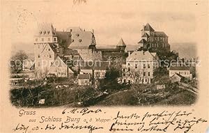 Postkarte Carte Postale 43113689 Burg Wupper Schloss Burg Burg