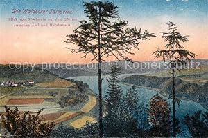 Postkarte Carte Postale 43116246 Edersee Waldecker Talsperre Blick vom Hochstein Edersee