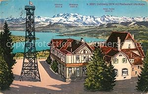 Seller image for Postkarte Carte Postale 13116305 Uetliberg ZH Restaurant Uto Kulm Aussichtsturm Uetliberg Zuerich for sale by Versandhandel Boeger