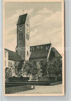 Postkarte Carte Postale 43147402 Schwabing Muenchen Krankenhaus Kirche Schwabing