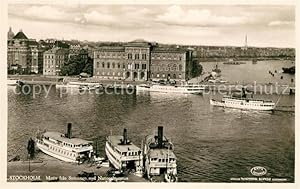 Postkarte Carte Postale 43190435 Stockholm Stroemmen Nationalmuseum Stockholm