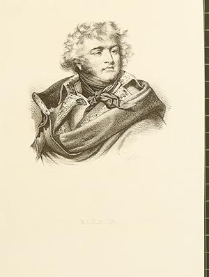 Imagen del vendedor de Portrait. Brustfigur nach halbrechts. Lithographie von Julien nach D'Aubert. a la venta por Antiquariat  Braun