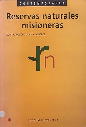 Seller image for Reservas naturales misioneras for sale by Acanthophyllum Books