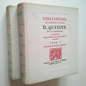 Image du vendeur pour L'Ingnieux Hidalgo Don Quichotte de la Manche. Tome I et II mis en vente par MAUTALOS LIBRERA