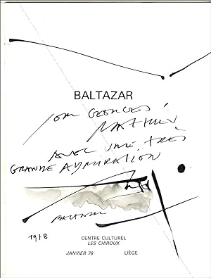 Image du vendeur pour BALTAZAR. mis en vente par Librairie-Galerie Dorbes Tobeart