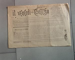 IL VENERDI' DELLA CONTESSA, gazzettino mondano artistico letterario, numero 9 del 26 febbraio 189...