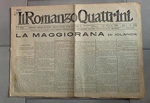 IL ROMANZO QUATTRINI, settimanale, numero 321 serie A DEL 7 FEBBRAIO 1918 - , Firense, Vallecchi,...