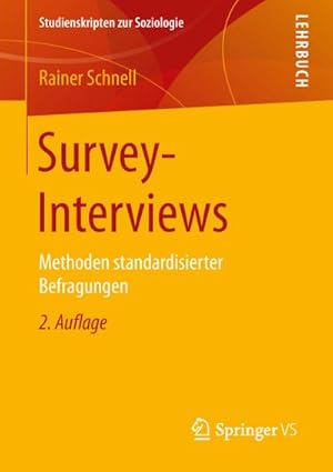 Bild des Verkufers fr Survey-Interviews : Methoden standardisierter Befragungen zum Verkauf von AHA-BUCH GmbH