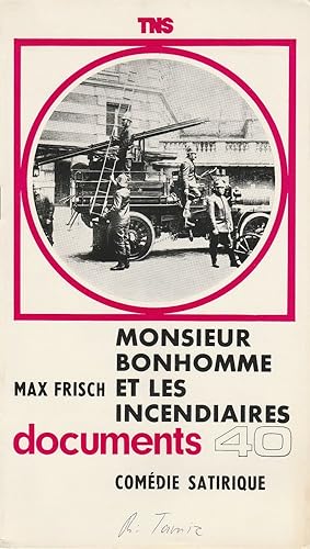 Bild des Verkufers fr Programmheft Max Frisch MONSIEUR BONHOMME ET LES INCENDIAIRES. 25e Saison 133e Spectacle zum Verkauf von Programmhefte24 Schauspiel und Musiktheater der letzten 150 Jahre