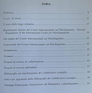 Seller image for Plurilinguismo 1 (1994) for sale by Studio bibliografico De Carlo