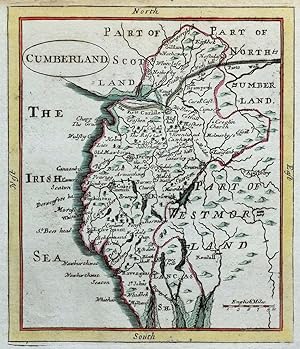 Antique Map CUMBERLAND, CUMBRIA, Seller/Grose, Original c1780