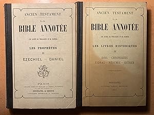 Bible annotée. Cinq volumes.