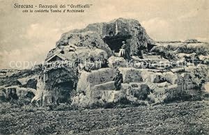Immagine del venditore per Postkarte Carte Postale 43200081 Siracusa Necropoli dei Grotticelli con la cosidetta Tomba d'Archimede S venduto da Versandhandel Boeger