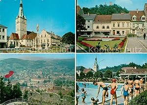 Postkarte Carte Postale 43202632 Voitsberg Steiermark Denkmal Kirche Park Freibad Stadtpanorama B...