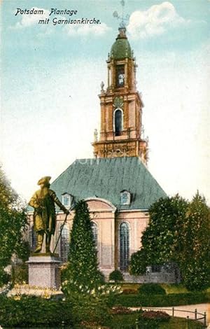 Postkarte Carte Postale 43240628 Potsdam Plantage mit Garnisonskirche Potsdam