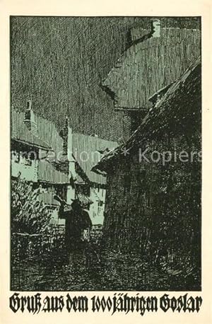 Bild des Verkufers fr Postkarte Carte Postale 43266157 Goslar Trompeter Wappen 1000jaehrige Stadt Zeichnung Kuenstlerkarte Gos zum Verkauf von Versandhandel Boeger