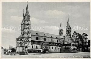 Postkarte Carte Postale 43262914 Bamberg Dom mit Eingang zur alten Hofhaltung Bamberg NZ4