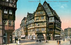 Postkarte Carte Postale 43286503 Frankfurt Main Triersche Gasse und Braubachstrasse Frankfurt Main